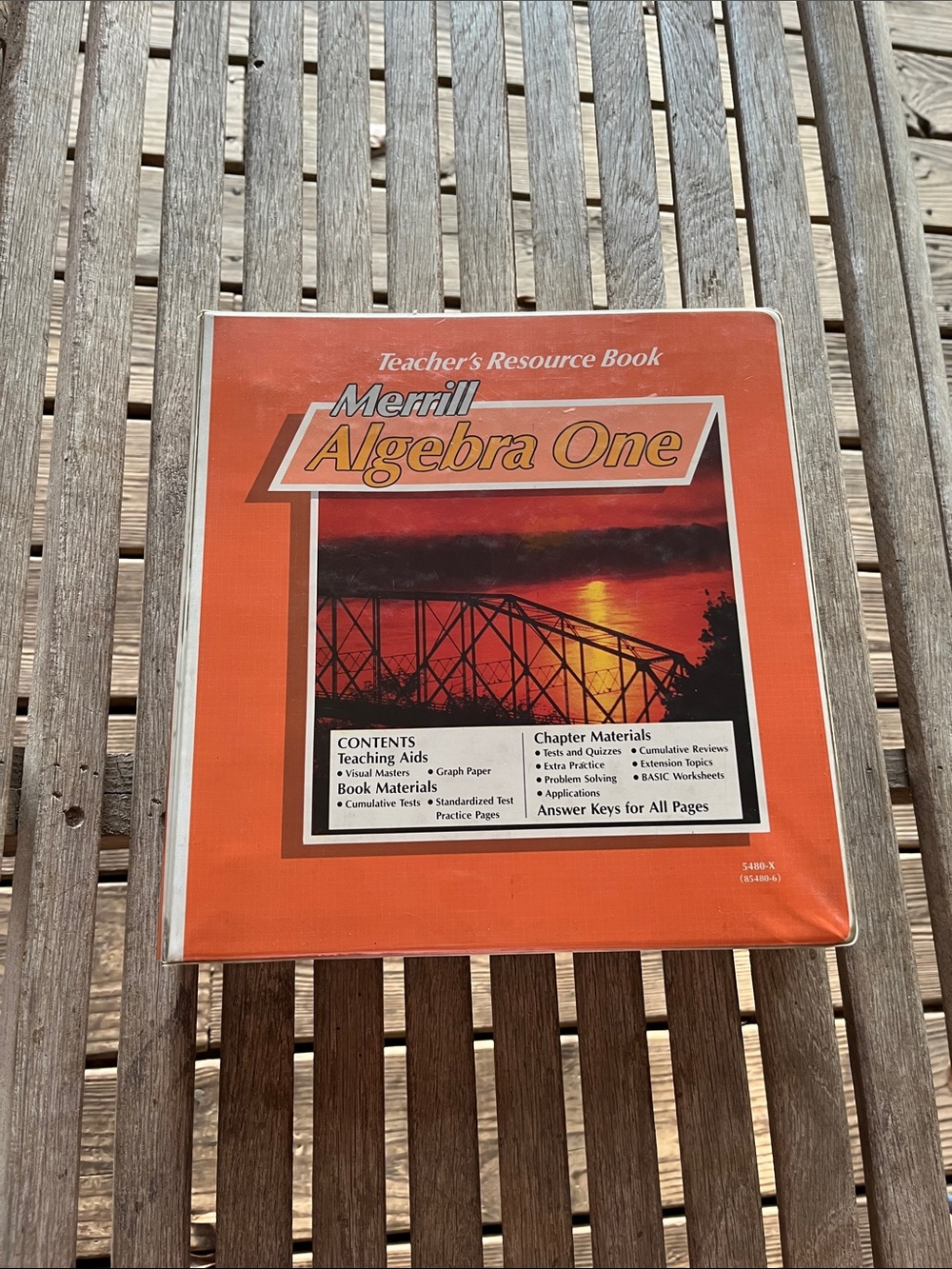 Algebra One Teacher's Resource Book - Orange Cover